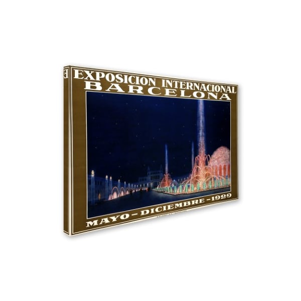 Vintage Apple Collection 'Barcelone' Canvas Art,14x19